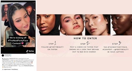 Social-Media-Kampagne von Fenty Beauty auf TikTok